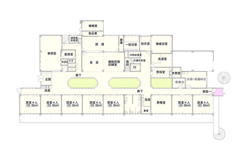 桜谷荘西館１階